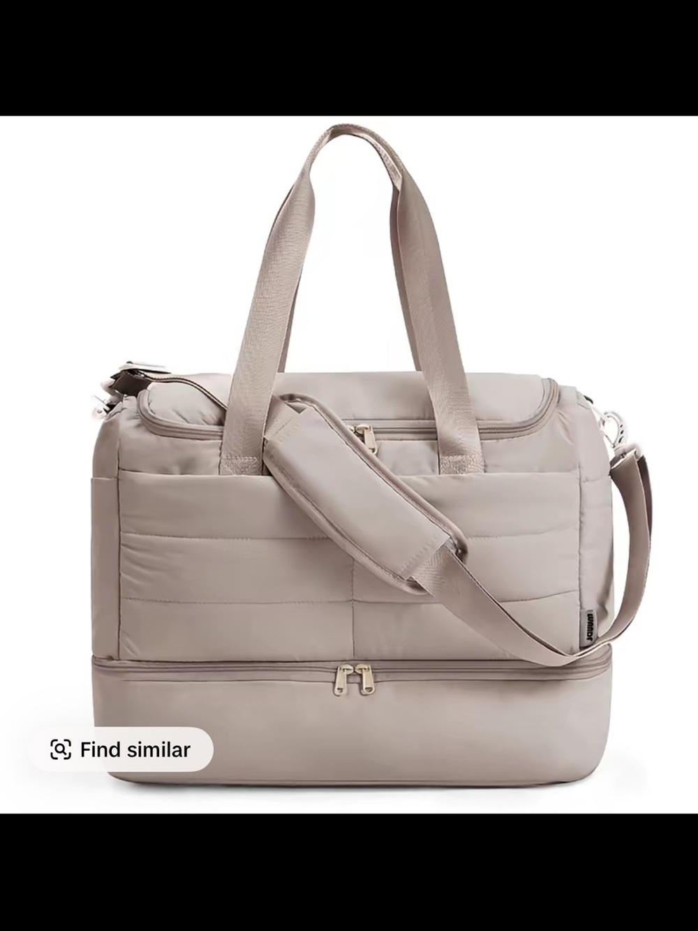 WANDF Women's Cotton Gym Bag for Women - Spirit Airlines 18x14x8 in Puffer Shape